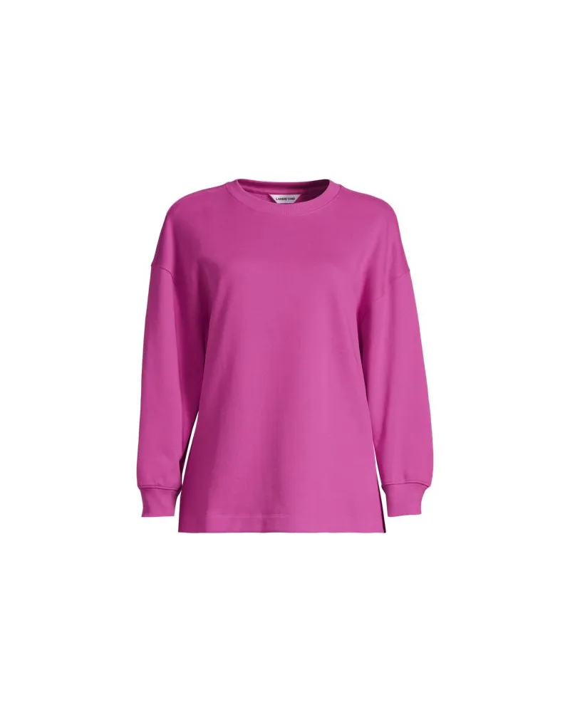 Lands' End Leichtes Sweatshirt, Damen, Größe plus, Pink, Baumwolle, by Pink