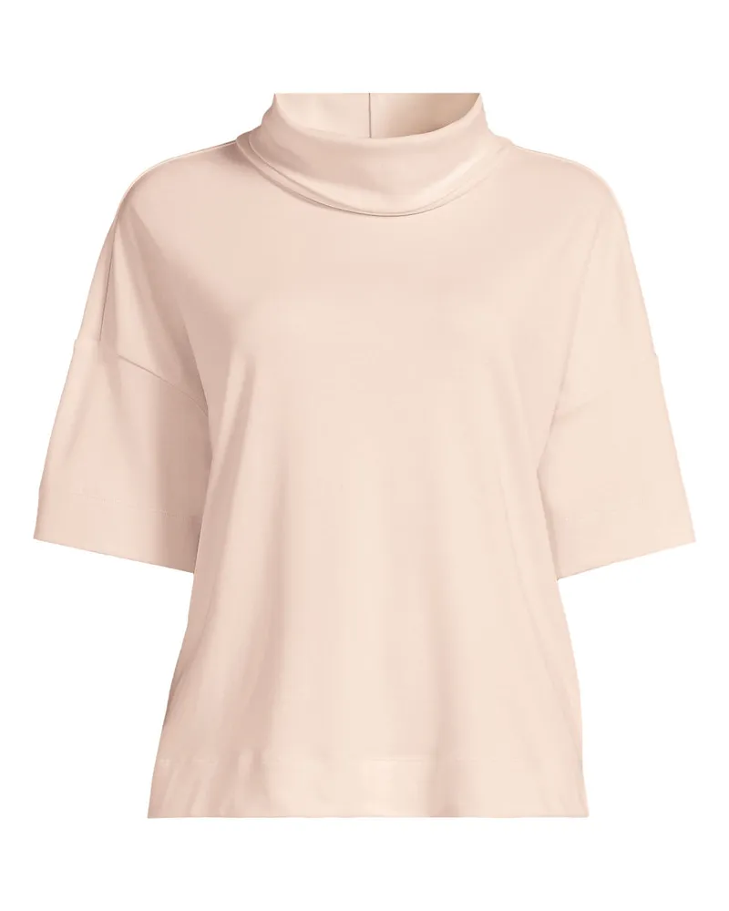 Lands' End Supima Rollkragenshirt, Damen, Größe plus, Pink, Baumwolle, by Pink