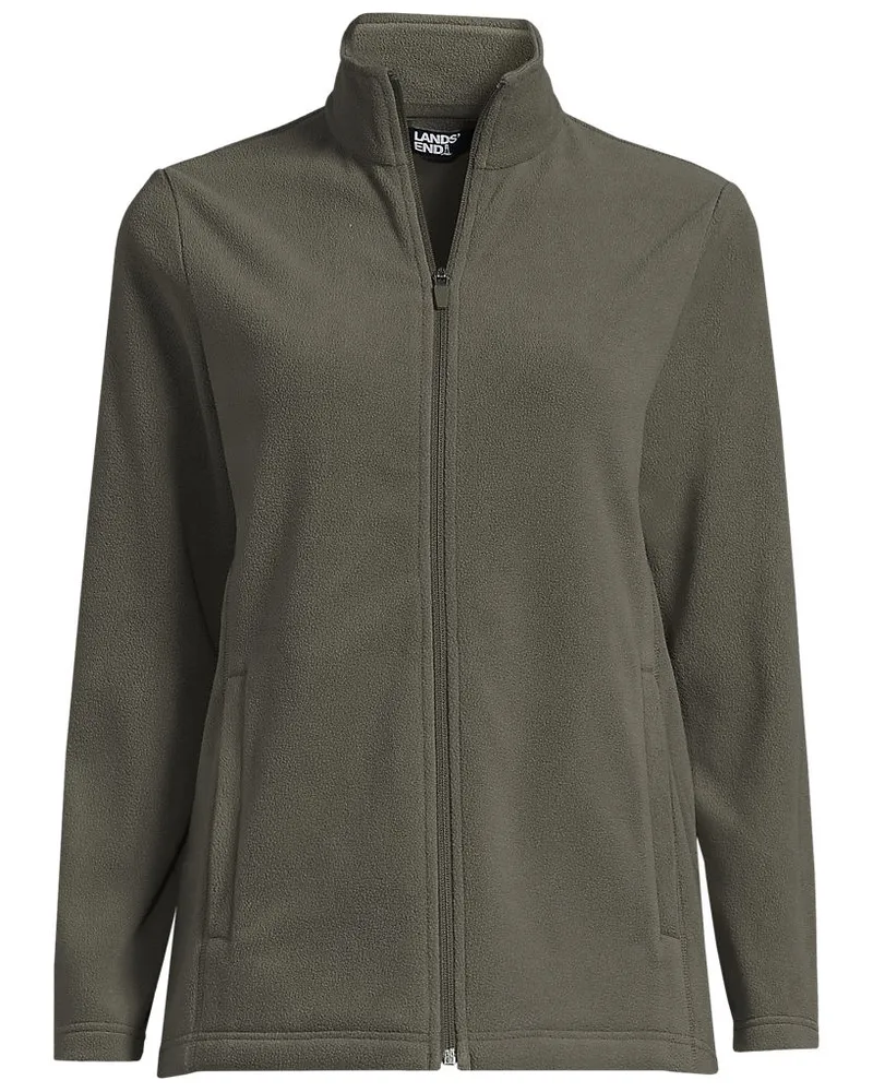 Lands' End AnyweatherÂ™ Fleece-Jacke, Damen, GrÃ¶ÃŸe plus, GrÃ¼n, Polyester, by Grã¼n