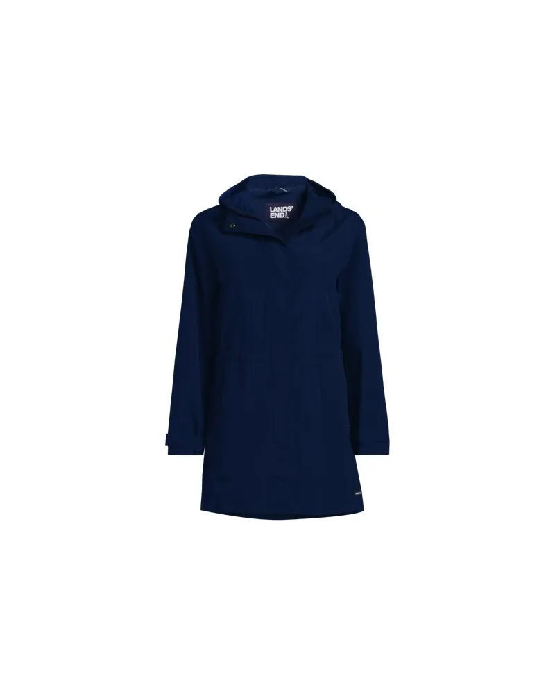 Lands' End Squall Regenmantel, Damen, Größe:40-42 regular, Blau, Nylon, by Blau