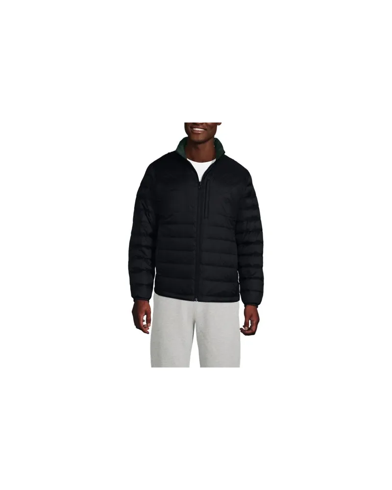 Lands' End Wanderweight Daunen-Wendejacke, Herren, Größe:56-58 regular, Schwarz, Nylon, by Schwarz