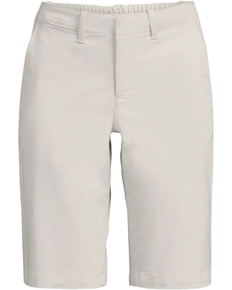 Lands' End Chino-Bermudas, Damen, Größe plus, Beige, Elasthan/Baumwoll-Mischung, by Beige