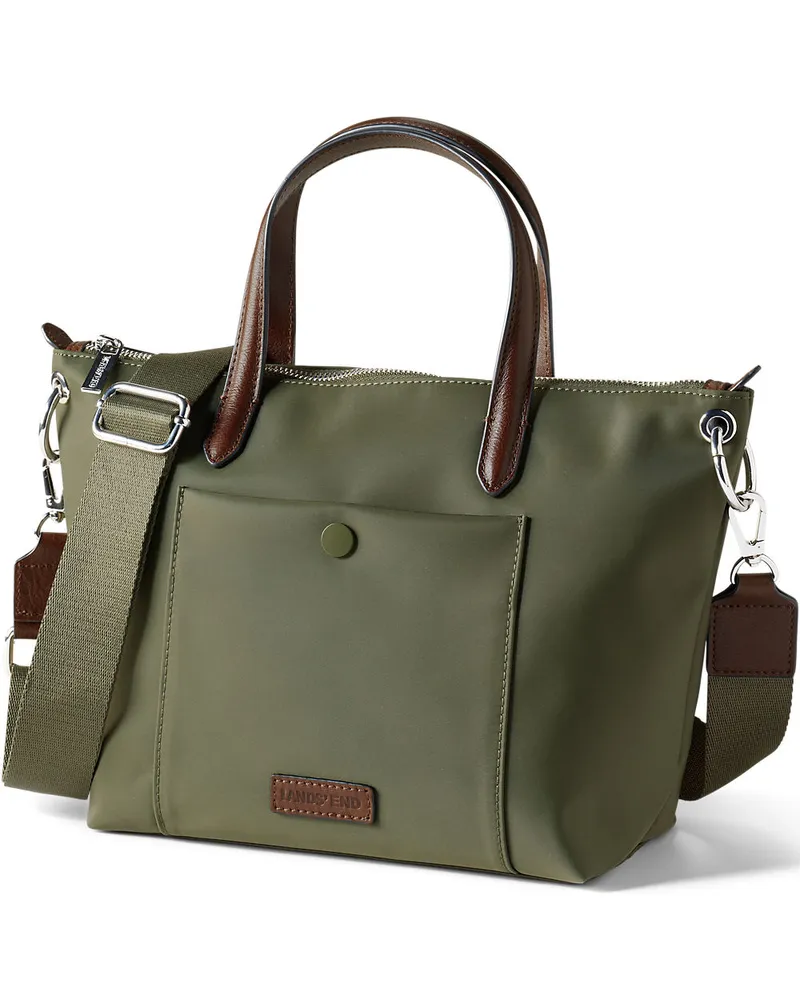 Lands' End Mini-Shoppertasche, Damen, Größe:null regular, Grün, Nylon, by Grün