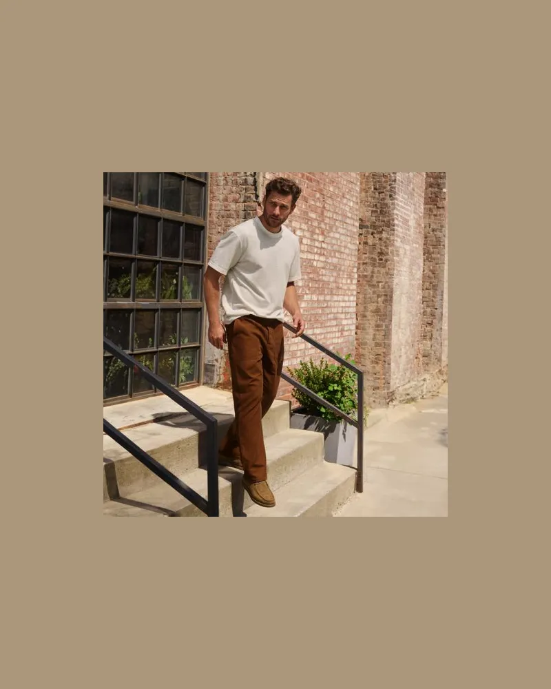 Lands' End Utility-Hose mit Schlupfbund, Herren, Größe regular, Braun, Baumwolle, by Braun
