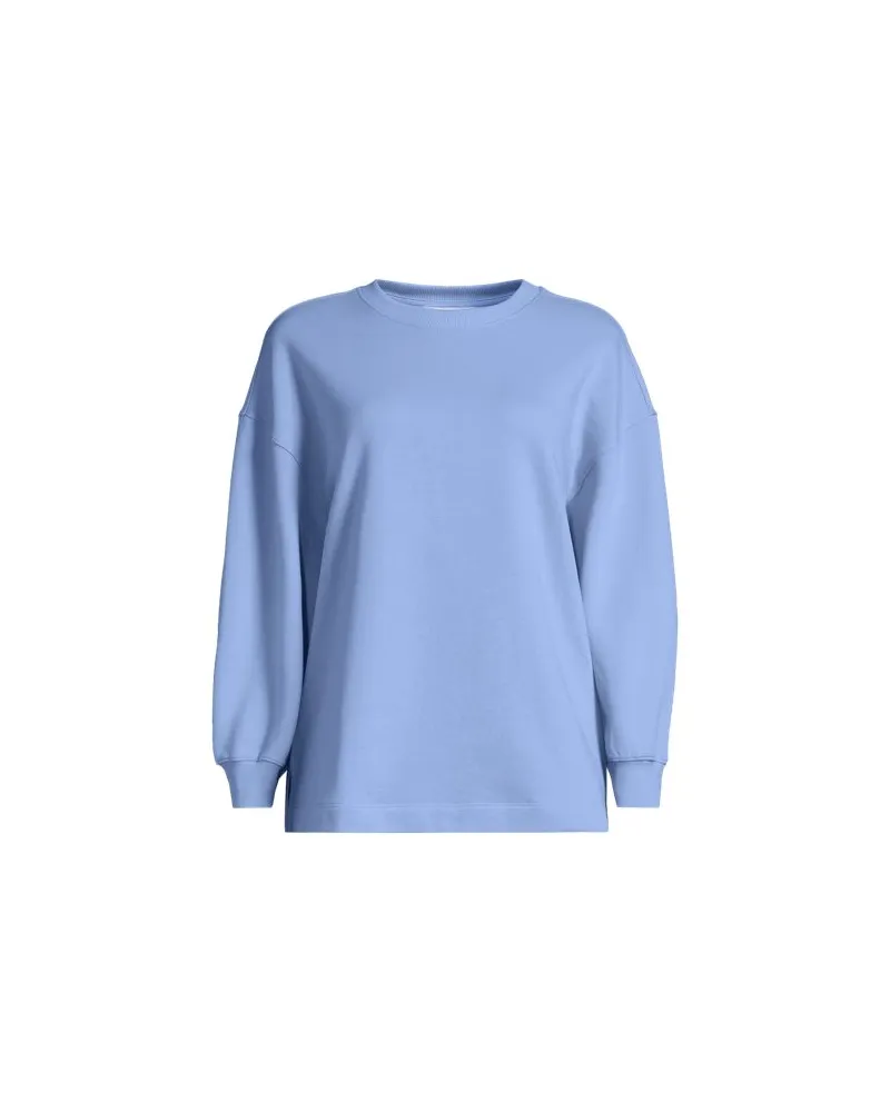 Lands' End Leichtes Sweatshirt, Damen, Größe regular, Blau, Baumwolle, by Blau
