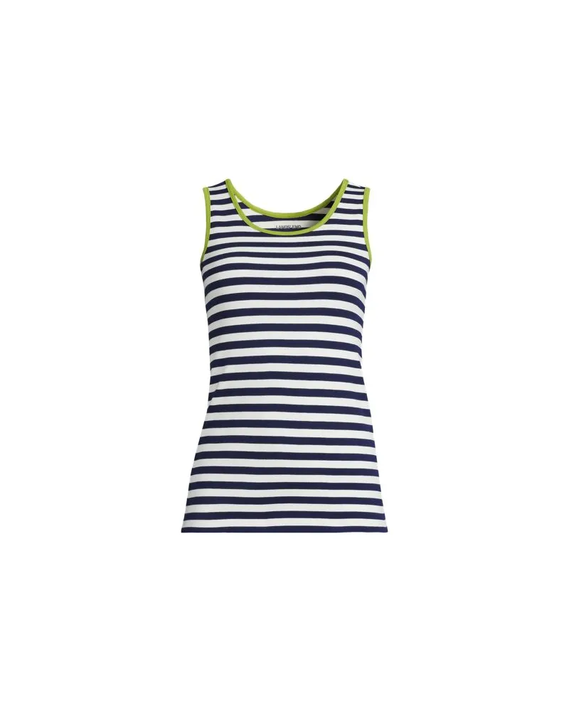 Lands' End Baumwoll-Top, Damen, Größe:44-46 petite, Blau, Baumwolle, by Blau