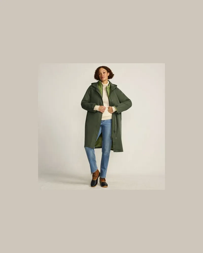 Lands' End 4-in-1-Mantel, Damen, Größe:40-42 regular, Grün, by Grün