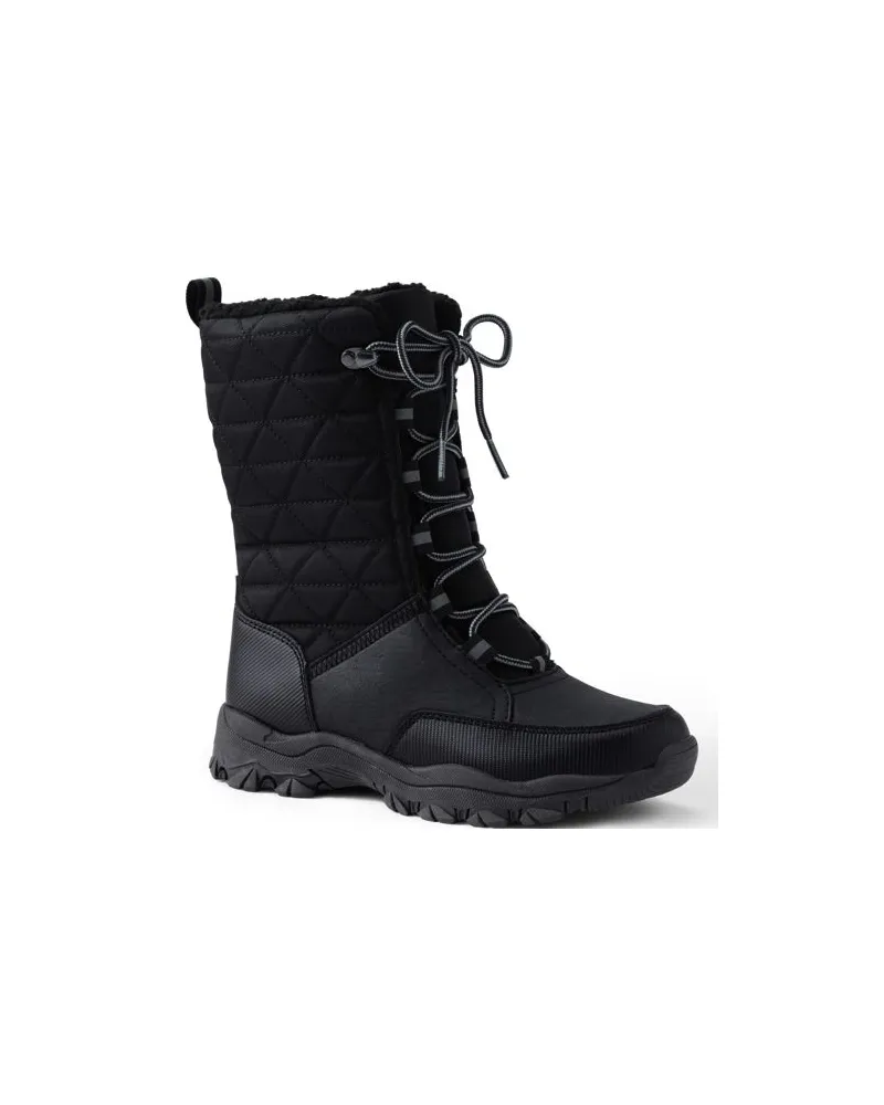 Lands' End Schneestiefel SQUALL, Damen, Größe regular, Schwarz, Gummi/Polyurethan, by Schwarz