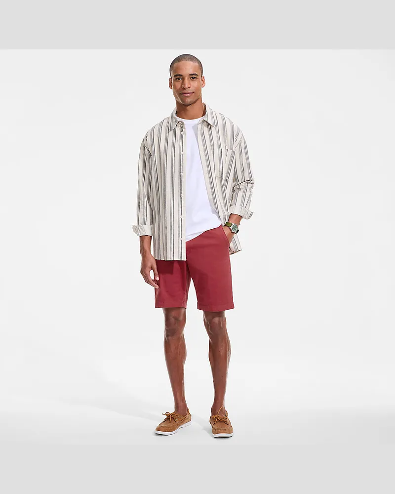 Lands' End Slim Fit Chino-Shorts, Herren, Größe regular, Braun, by Braun
