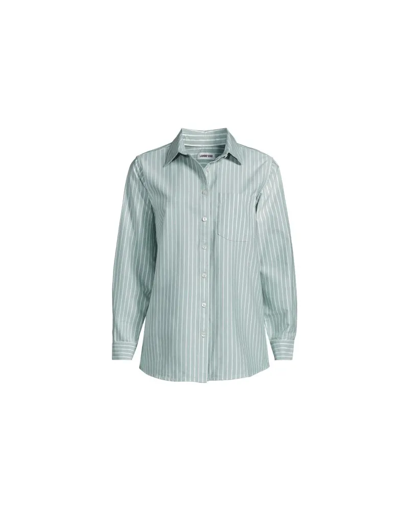 Lands' End Langarm Oxford-Hemdbluse, Damen, Größe:32-34 regular, Grün, Baumwolle, by Grün