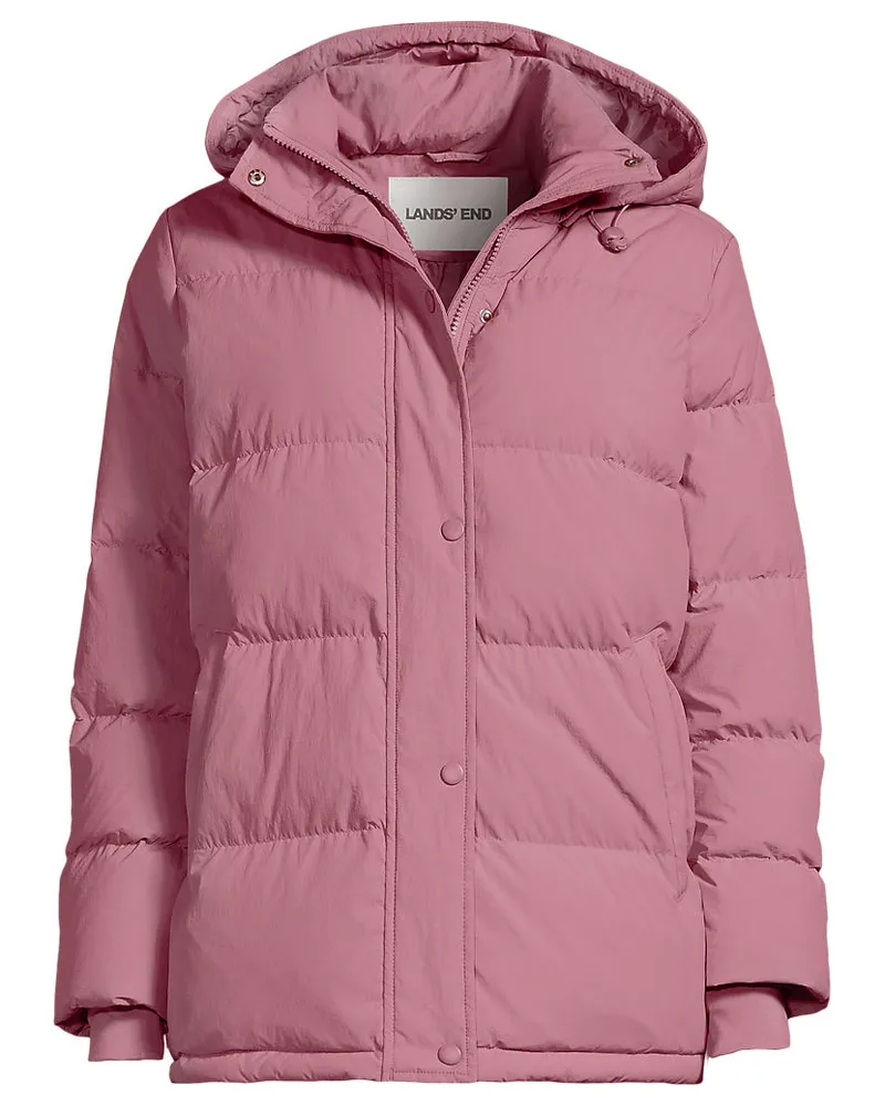 Lands' End Wasserabweisende Daunenjacke, Damen, Größe petite, Pink, Nylon/Daunen, by Pink