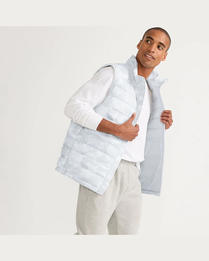 Lands' End Ultraleichte verstaubare Wanderweight-Daunenweste, Herren, Größe regular, Sonstige, Polyester/Nylon/Daunen, by Sonstige