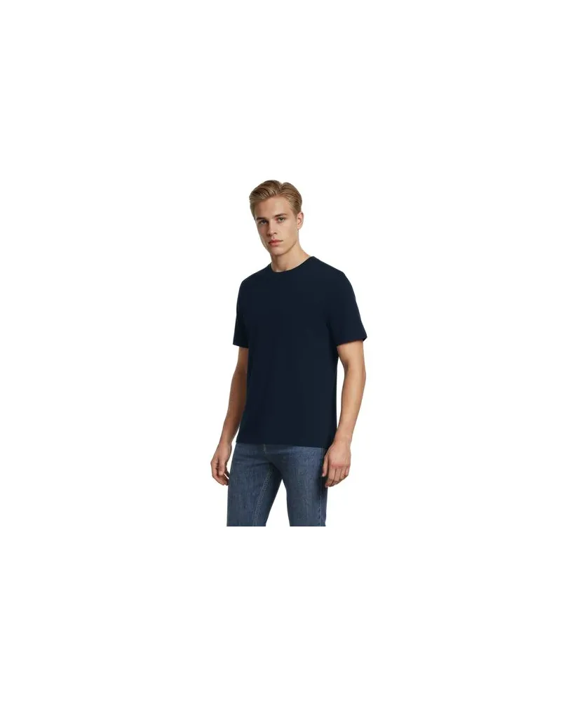 Lands' End Super-T Kurzarm-Shirt, Classic Fit, Herren, Größe:60 tall, Blau, Baumwolle, by Blau