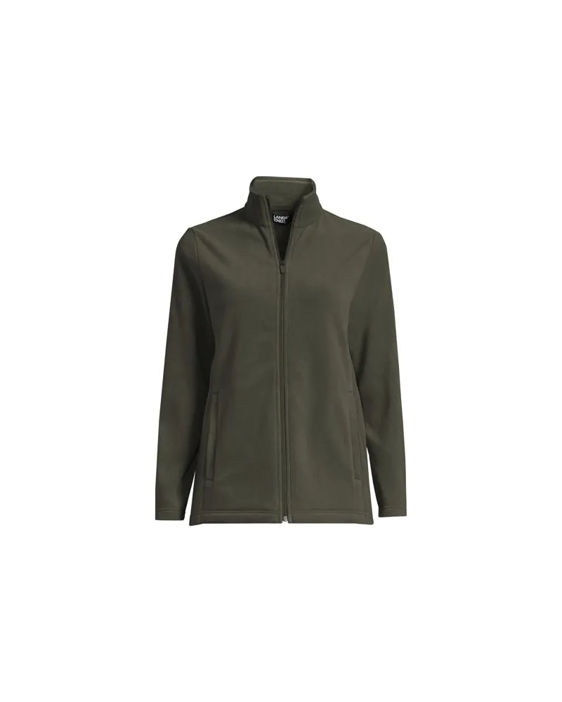 Lands' End Anyweather Fleece-Jacke, Damen, Größe:44-46 petite, Grün, Polyester, by Grün