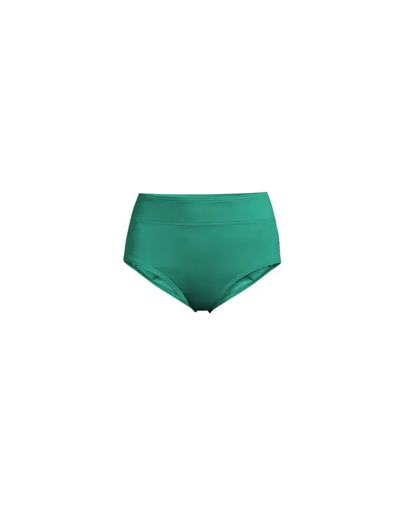 Lands' End Control-Bikinihose High Waist CHLORRESISTENT, Damen, Größe:34 regular, Grün, Elasthan/Nylon-Mischung, by Grün