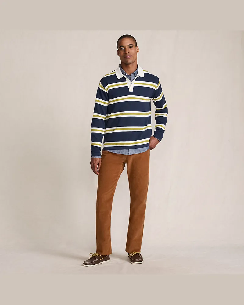 Lands' End Classic Fit Cordhose, Herren, Größe regular, Orange, Elasthan/Baumwoll-Mischung, by Orange