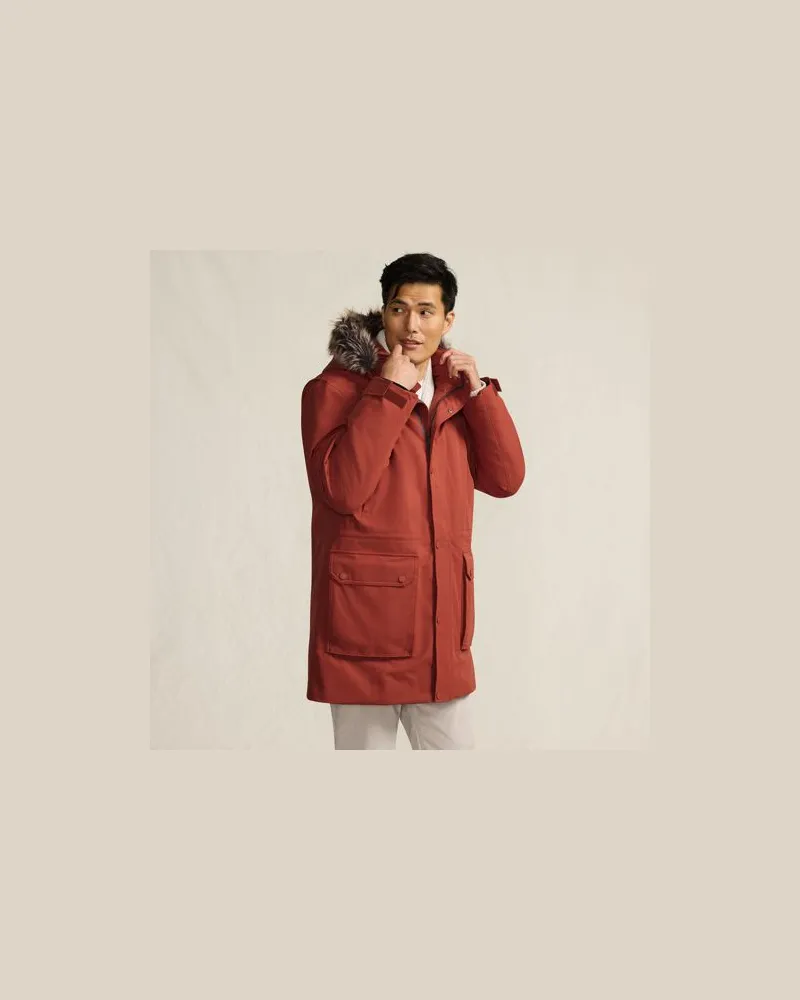 Lands' End EXPEDITION Parka, Herren, Größe:52-54 regular, Braun, Polyester, by Braun