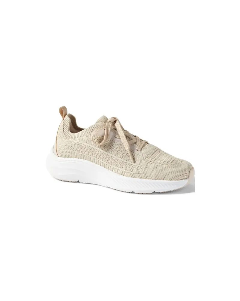 Lands' End Leichte Sneaker in Strick-Optik, Damen, Größe regular, Beige, Polyester, by Beige