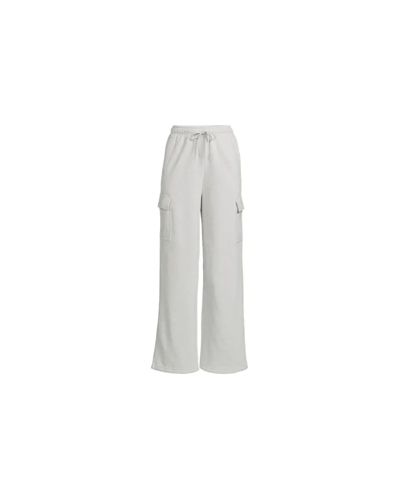 Lands' End Sweat-Cargohose mit weitem Bein SERIOUS SWEATS, Damen, Größe:32-34 regular, Grau, Baumwoll-Mischung/Polyester-Mischung, by Grau