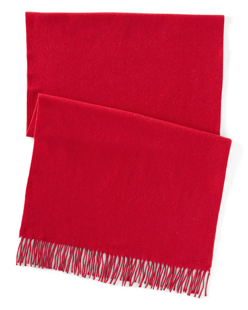 Lands' End Softer Webschal, Damen, Größe:null regular, Rot, Polyester/Polyacryl/Viskose, by Rot