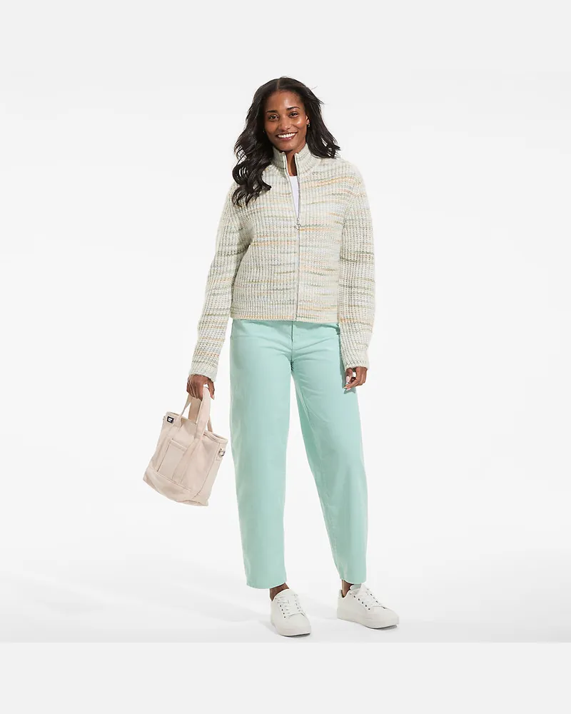 Lands' End Barrel-Feincordhose High Waist, Damen, Größe regular, Blau, Baumwolle, by Blau