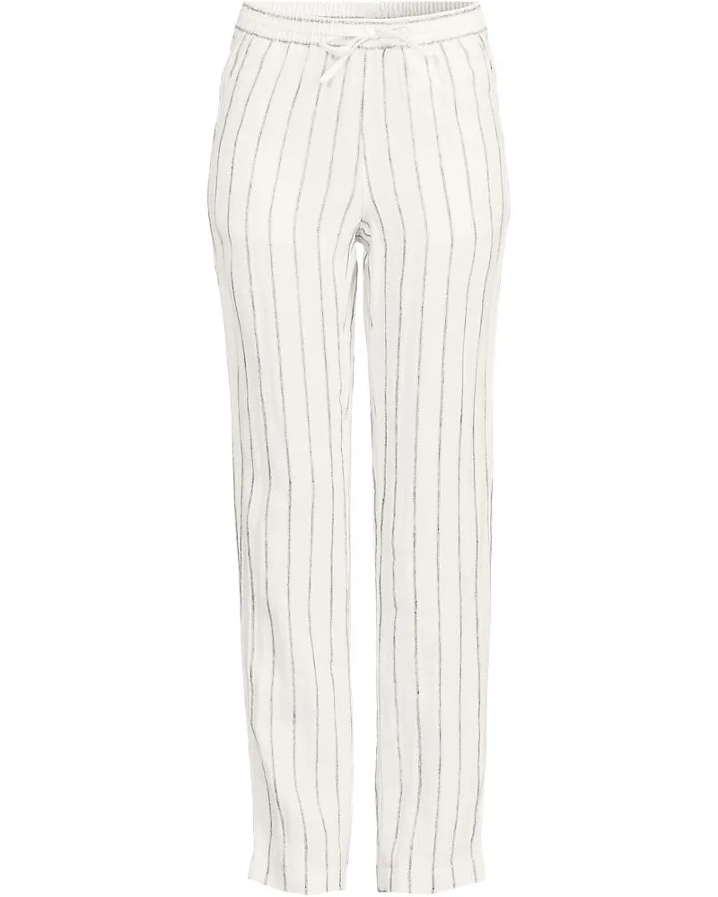 Lands' End Relaxte Premium Reinleinen-Schlupfhose, Damen, GrÃ¶ÃŸe plus, WeiÃŸ, Leinen, by Weiãÿ