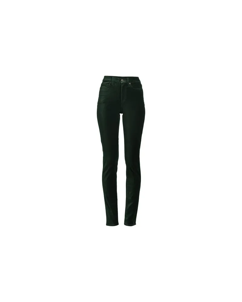 Lands' End Slim Fit Samthose High Waist, Damen, Größe plus, Grün, Baumwoll-Mischung, by Grün