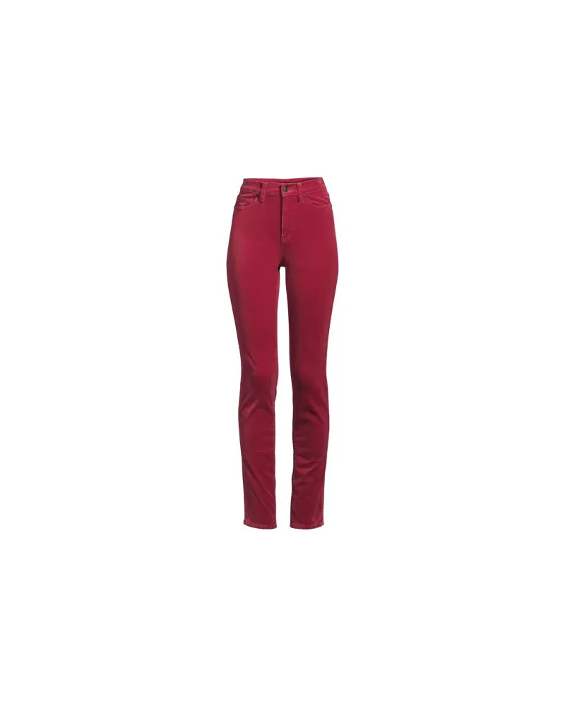 Lands' End Slim Fit Samthose High Waist, Damen, Größe plus, Pink, Baumwoll-Mischung, by Pink
