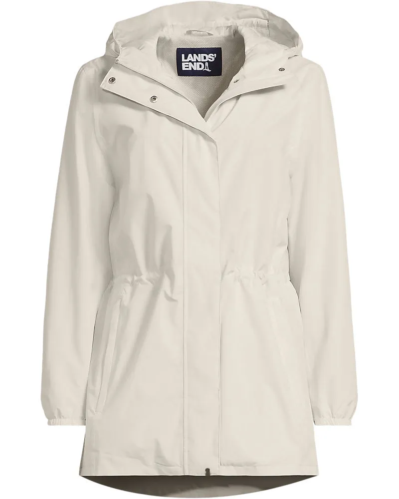 Lands' End Wasserdichte Regenjacke SQUALL mit Packfach, Damen, Größe plus, Weiß, Polyester, by Weiß