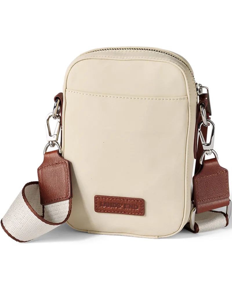 Lands' End Handytasche zum Umhängen, Damen, Größe:null regular, Weiß, by Weiß