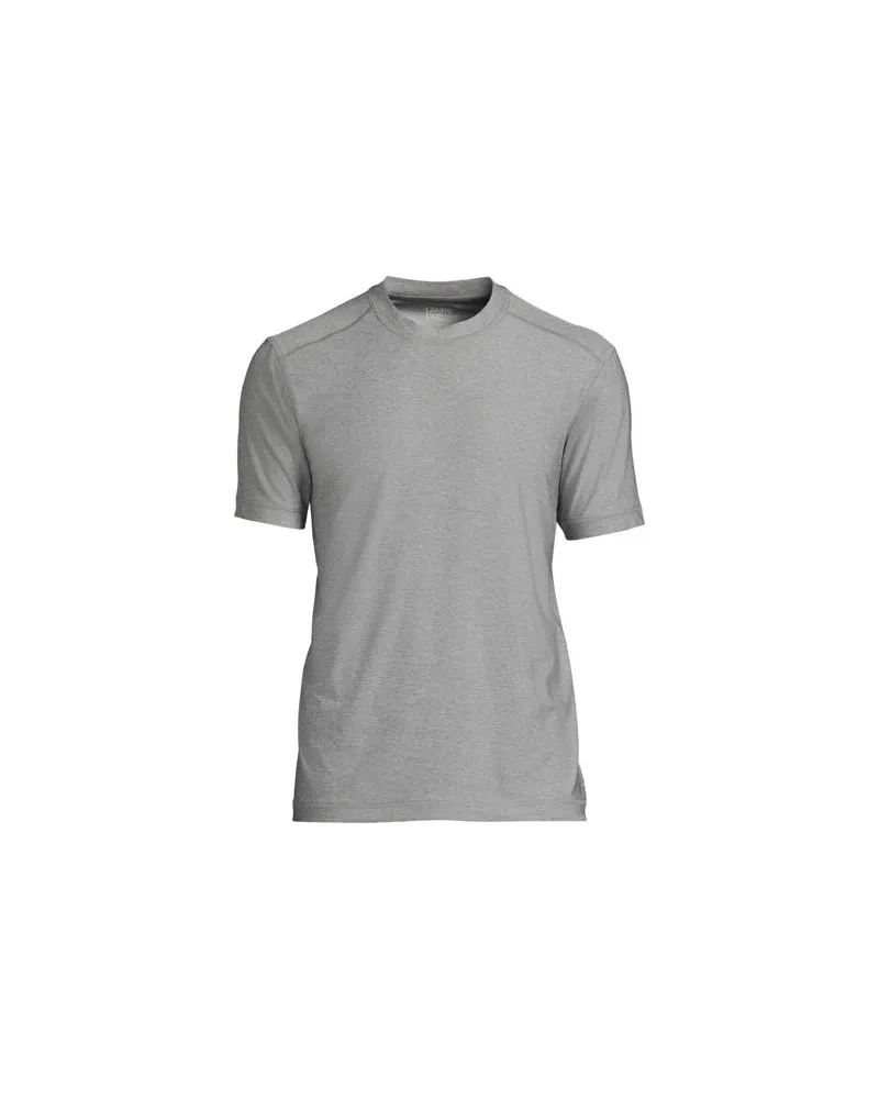 Lands' End Kurzarm-Badeshirt, Herren, Größe:60 regular, Grau, by Grau