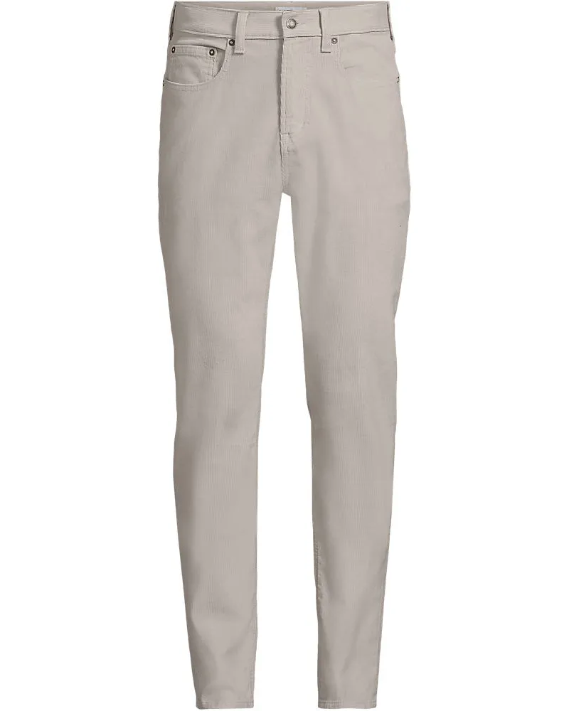 Lands' End Slim Fit Cordhose, Herren, Größe regular, Schwarz, Elasthan/Baumwoll-Mischung, by Schwarz