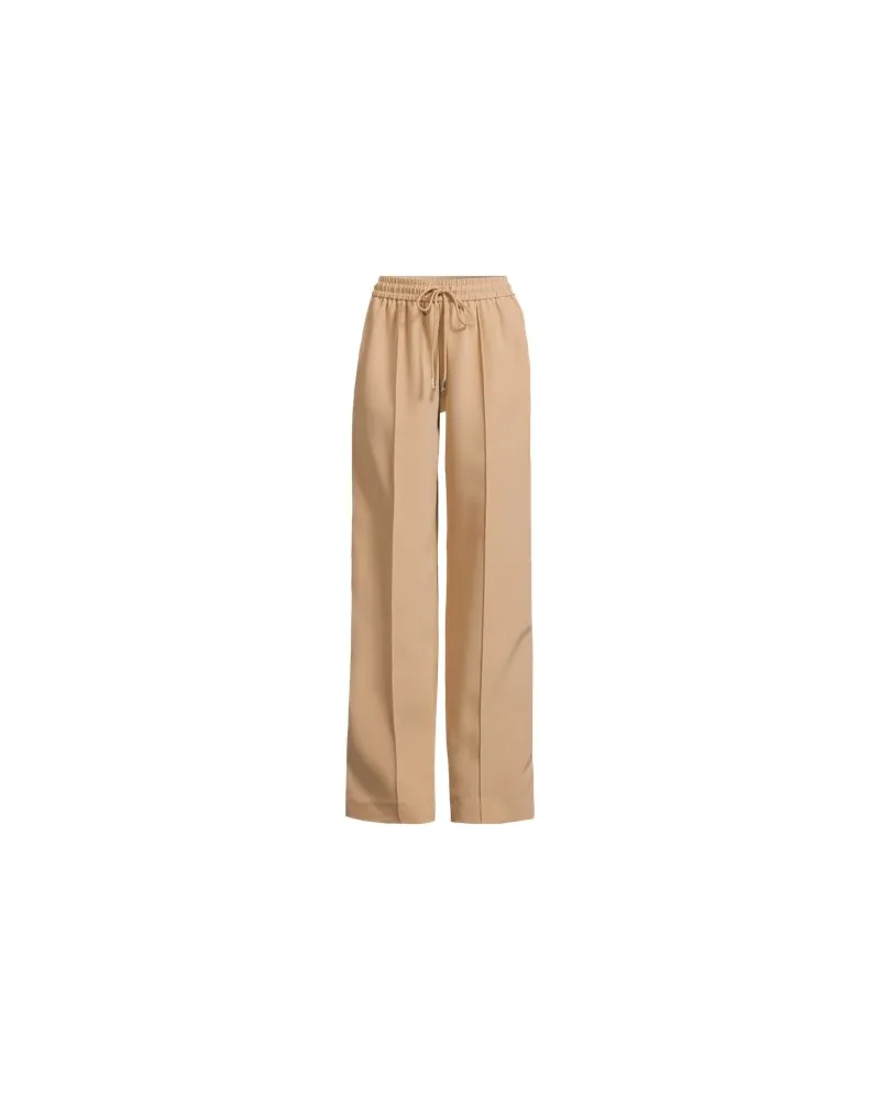Lands' End Webhose mit seitlichem Streifenn, Damen, Größe petite, Beige, Polyester/Polyester-Mischung, by Beige