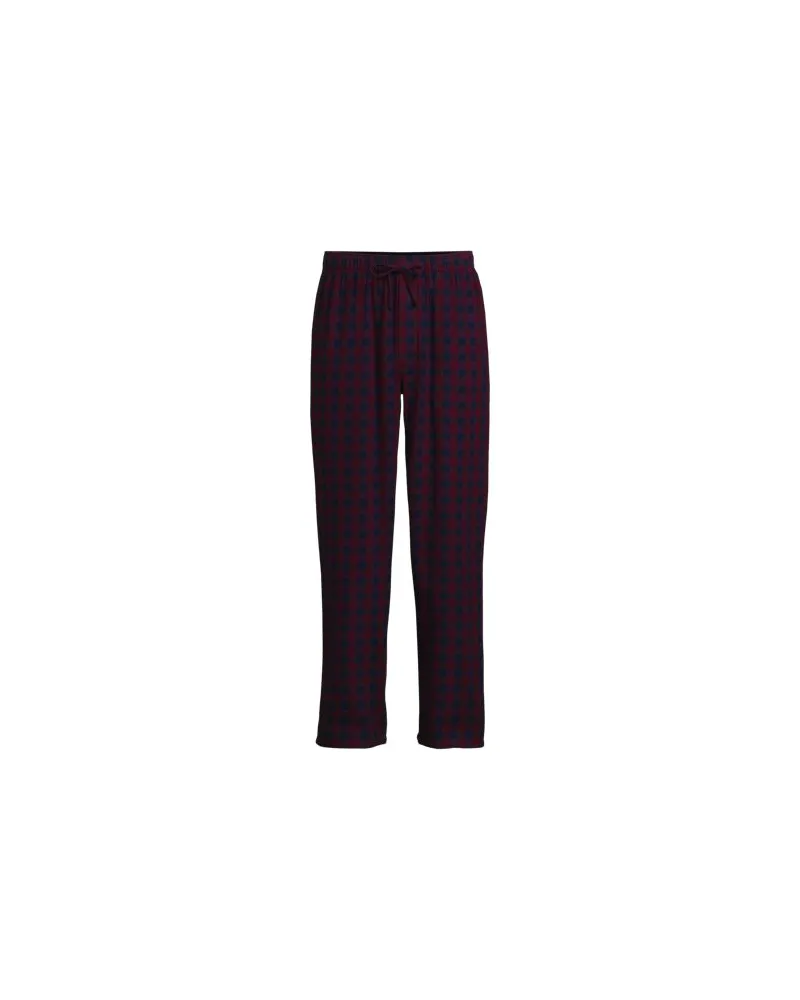 Lands' End Flanell-Pyjamahose, Herren, Größe:56-58 regular, Rot, Baumwolle, by Rot