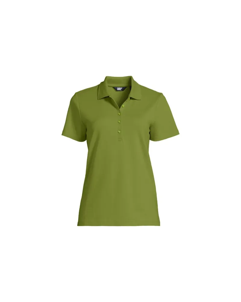 Lands' End Supima® Polo-Shirt, Damen, Größe plus, Grün, Baumwolle, by Grün