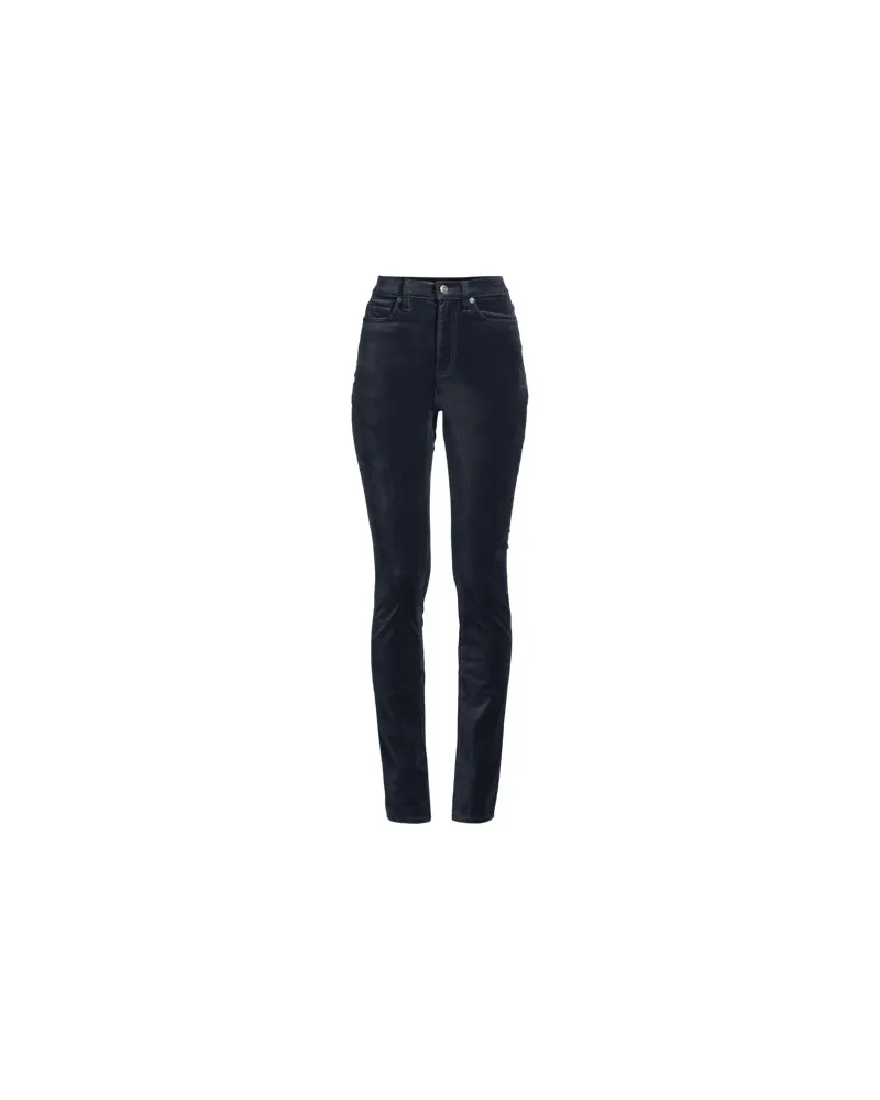 Lands' End Slim Fit Samthose High Waist, Damen, Größe plus, Grau, Baumwoll-Mischung, by Grau