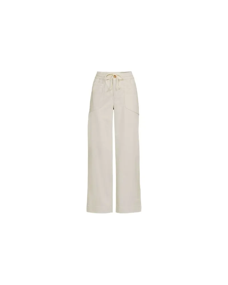 Lands' End 7/8-Schlupfchinos mit Fischgrätmuster, Damen, Größe regular, Beige, Elasthan/Baumwoll-Mischung, by Beige