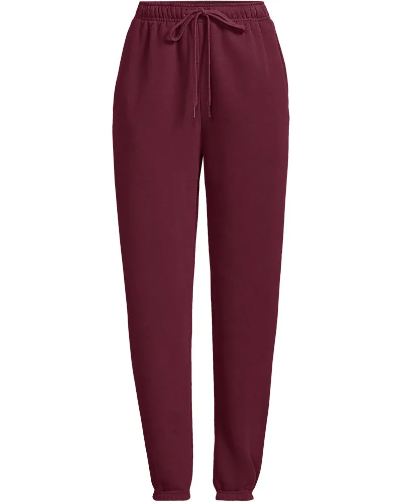 Lands' End Serious Sweats Jogginghose, Damen, Größe regular, Rot, Baumwoll-Mischung/Polyester-Mischung, by Rot