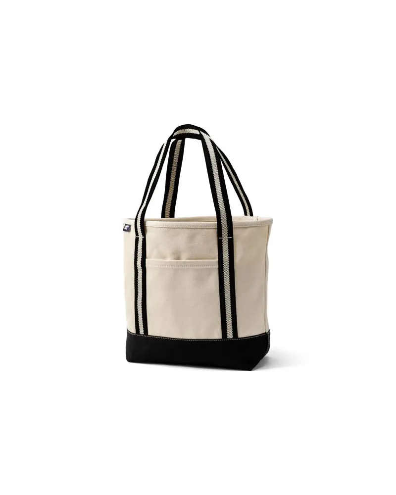 Lands' End Mittelgroße offene Canvas-Tasche, Damen, Größe:null regular, Weiß, Baumwolle, by Weiß
