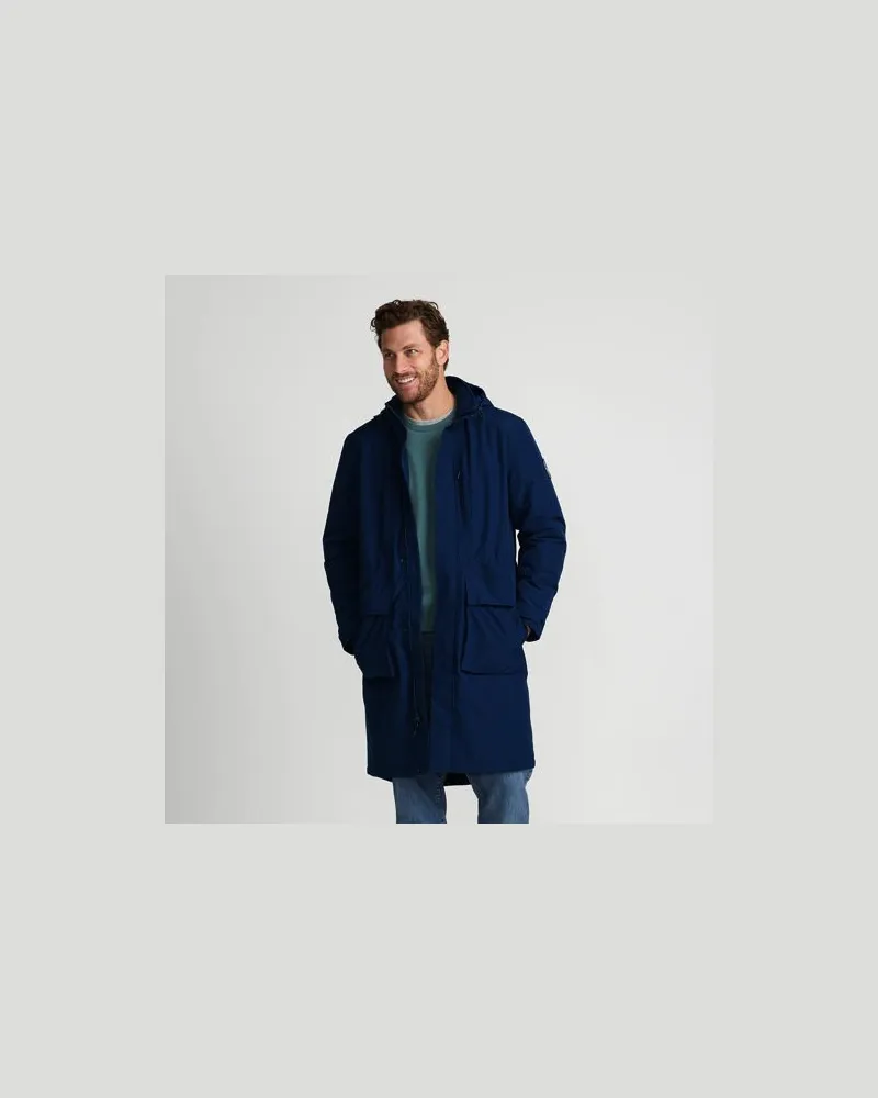 Lands' End Stadionmantel SQUALL, Herren, Größe:60 regular, Blau, Nylon, by Blau