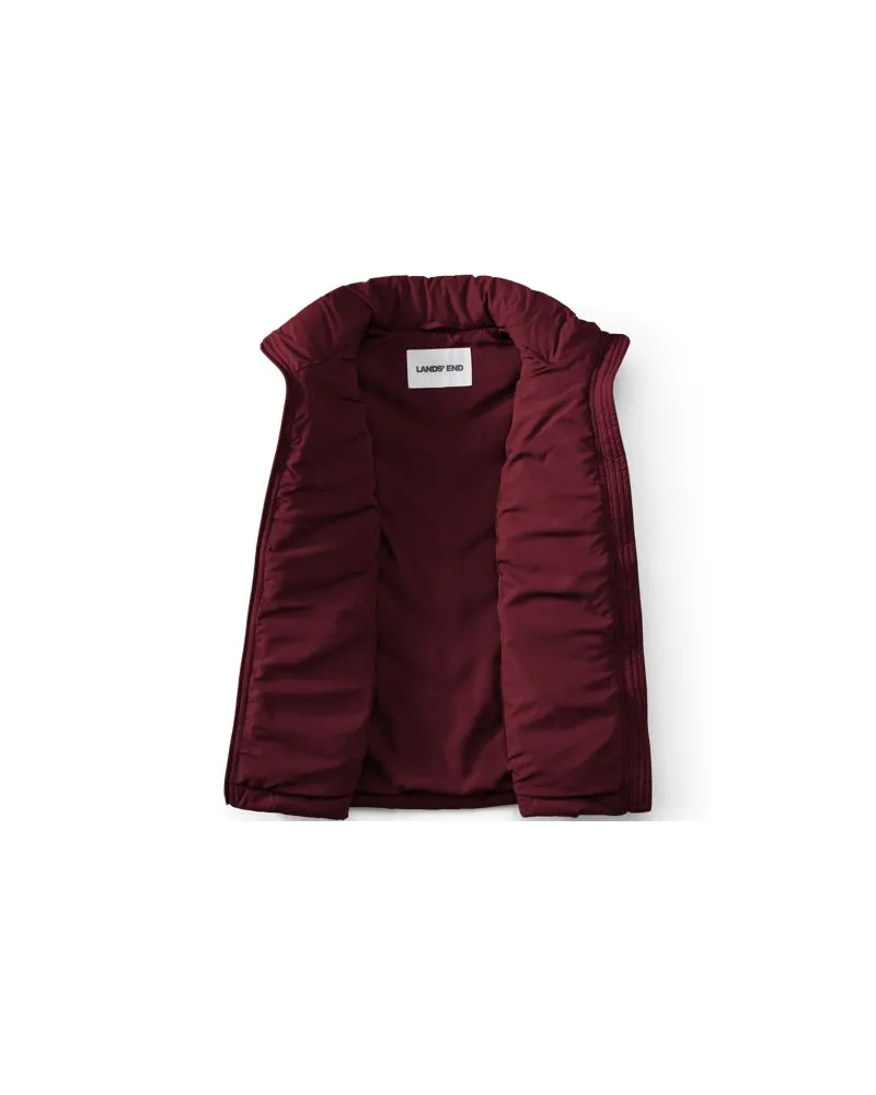 Lands' End Isolierte Steppweste FeatherFree, Damen, Größe plus, Lila, Polyester, by Lila