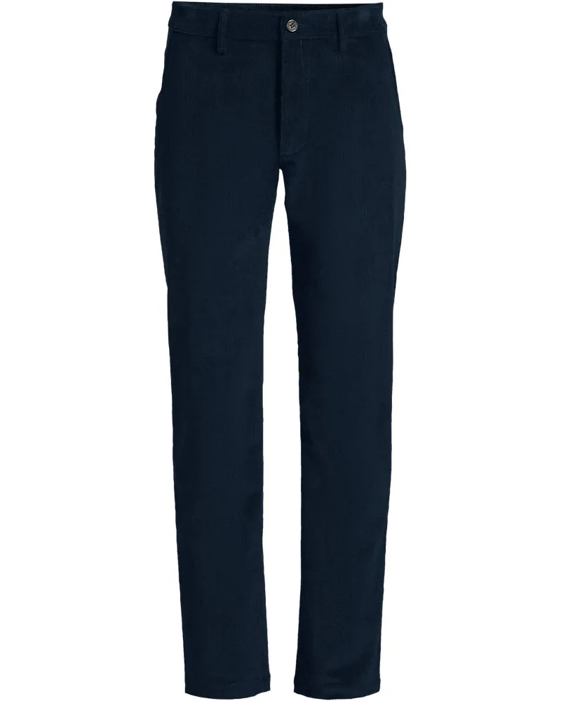 Lands' End Feincord-Hose im Chino-Schnitt, Herren, Größe regular, Blau, Baumwolle/Baumwoll-Mischung, by Blau