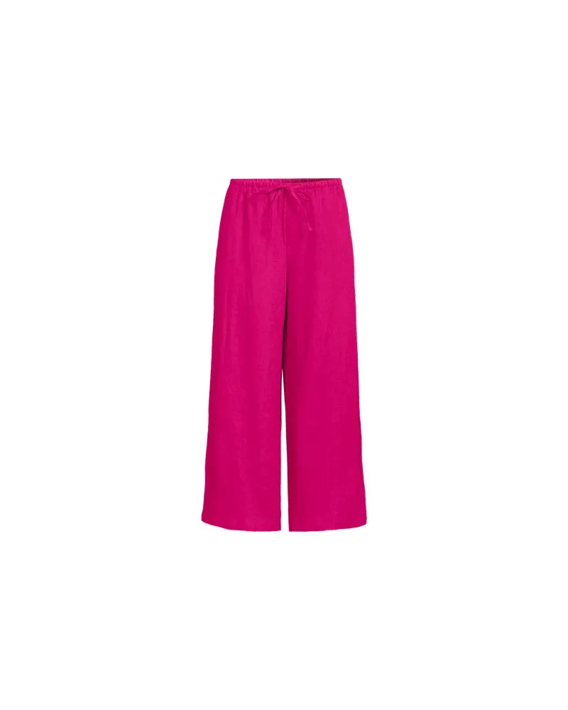 Lands' End Weite 7 Schlupfhose aus reinem Leinen, Damen, Größe petite, Pink, by Pink
