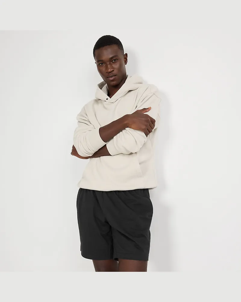 Lands' End Pyjama-Shorts aus Baumwoll-Jersey, Herren, Größe regular, Schwarz, Baumwolle, by Schwarz