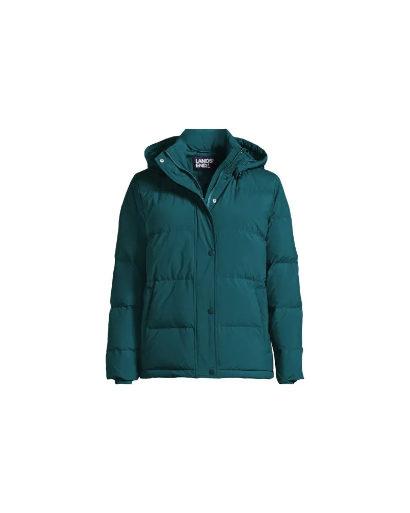 Lands' End Wasserabweisende Daunenjacke, Damen, Größe:40-42 regular, Blau, Nylon, by Blau