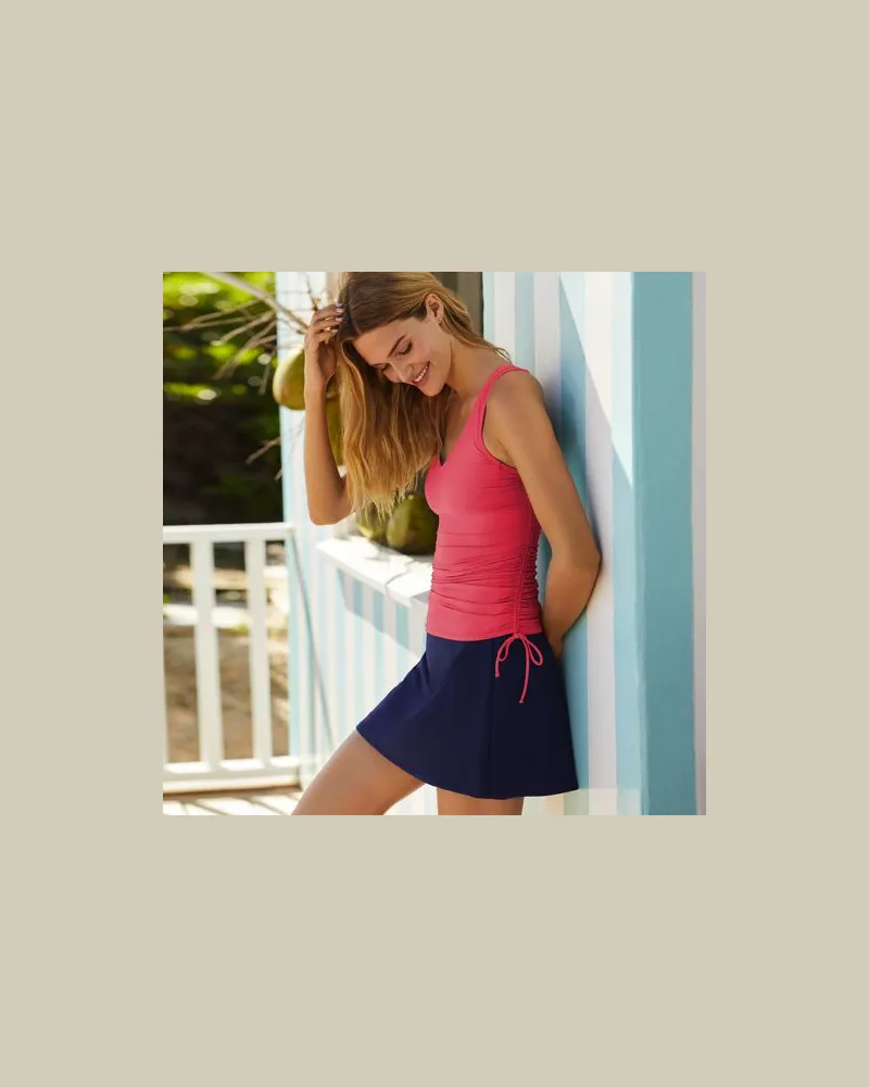 Lands' End Control Baderock CHLORRESISTENT, Damen, Größe regular, Blau, Elasthan/Nylon-Mischung, by Blau