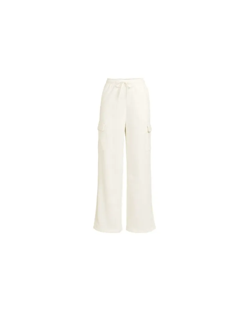 Lands' End Sweat-Cargohose mit weitem Bein SERIOUS SWEATS, Damen, Größe:44-46 petite, Weiß, Baumwoll-Mischung/Polyester-Mischung, by Weiß