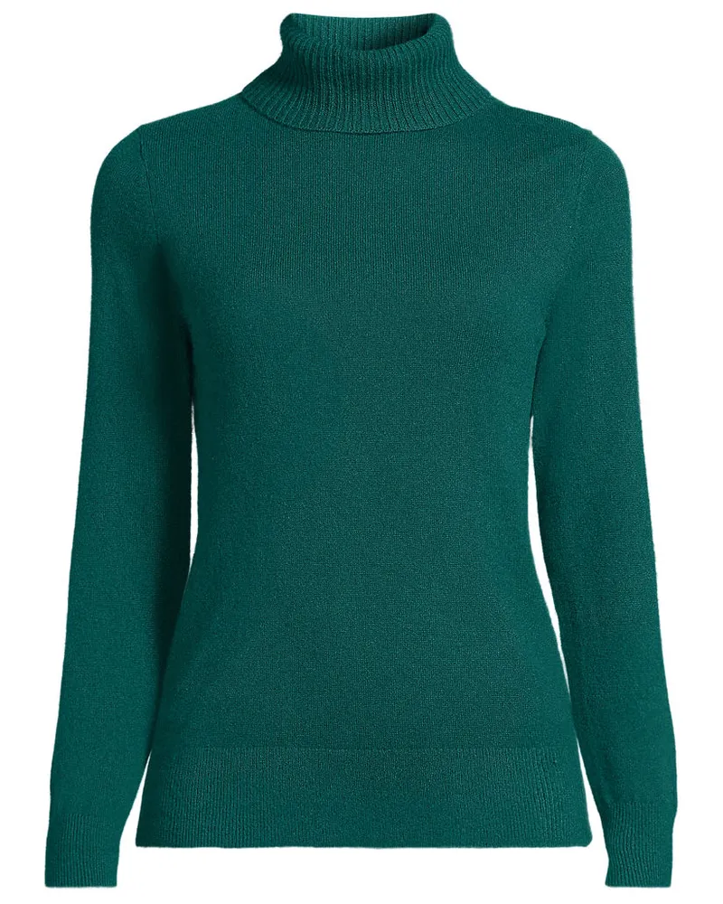Lands' End Rollkragen-Pullover aus Kaschmir, Damen, Größe plus, Grün, Kaschmir, by Grün