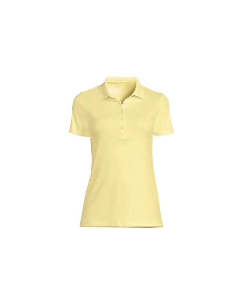 Lands' End Supima-Poloshirt, Damen, Größe plus, Gelb, Baumwolle, by Gelb