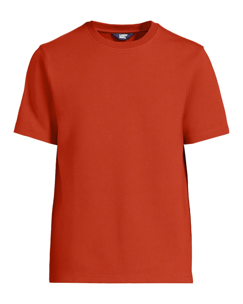 Lands' End Seriously Soft T-Shirt, Herren, Größe regular, Braun, Baumwolle/Polyester/Baumwoll-Mischung, by Braun